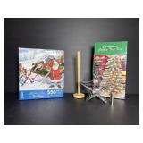 Christmas cookie tree kit, christmas puzzle..