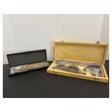 12" combination try square, 6" sae/metric caliper