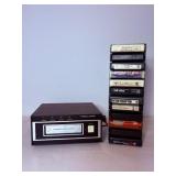 Vtg Realistic stereo 8 player with vtg carrier...