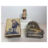 Vtg Avon music box  & misc music boxes