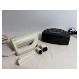 Westclox Alarm clock & Acco mini vaccume