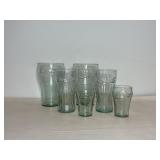 Vtg Coca Cola glasses various sizes