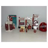 Vtg Coca Cola salt & pepper shakers & misc