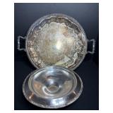Vtg Sheets Rockford silver plate company platter