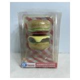 Vtg Pier 1 Imports hamburger salt & pepper shaker