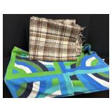Vtg  Woven upholstery fabric 55" x 72" & MCM ...