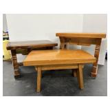 Homemade step stools   18"W x 9"D x 16"H & 18"W x.