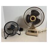 Galaxy 6" personal fan & 4" mini fan both work