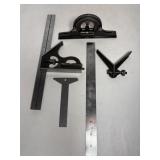 Vtg Aquare set; includes square, center & ...