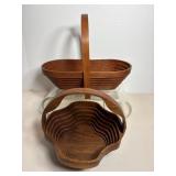 Collapsible baskets 12"W x 6"D, 8"W x 8"D