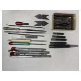 Vtg L.S. Starrett center punches & misc