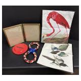 National Andobon Society bags, Vtg frame,dog toys