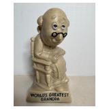 Vtg Russ Berrie" Worlds greatest grampa"  6"H