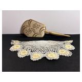 Vtg Hand mirror & misc
