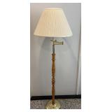 Vtg Floor lamp with shade 60" tall