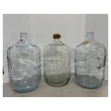 Vtg Hickley & Schmitt 5-gallon glass bottles