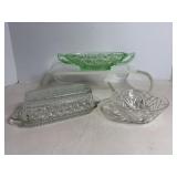 Anchor Hocking "Wexford" Crystal butter dish...