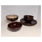 Mar-crest oven proof stoneware (2) 9.5" plates...