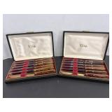 Vtg Case steak knive set (2)