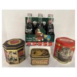 Coca Cola Tins, Picture & Coke Bottles