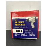 Central Pneumatic 1/2" air impact wrench kit