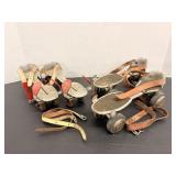 Vtg Roller Skates 1 Roll King & 1 union