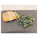 Vtg Marbles with bag