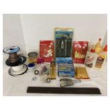Radio Shack speaker wire, glove box tool set &...