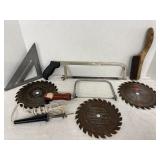 Stanely coping saw, Hack saw, Skil saw blades &