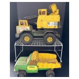 Tonka Turbo -Diesel Steel Crane & Dump Truck