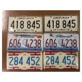 Vtg Illinois License plates
