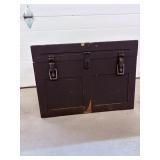 Vtg Metal box with insert 18" W x 19"D x13.5"H