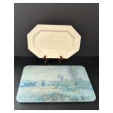13" Independence Ironstone Platter & Cutting Board