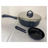 Blue Diamond 5" Non Stick & TFal Resistal 11" Pans