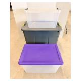 34gal, 55qt & Other Totes
