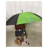 Umbrella, Knitting Supplies & Misc