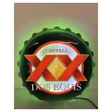 Cerveza Dos Equis Beer Sign 19" Dia