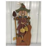 38" Wood Scarecrow