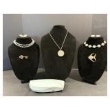 Vintage Laguna AB Crystal Glass Beaded Necklace
