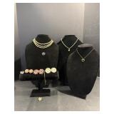 Girl Scout Necklace, Clip Earrings & Bracelet