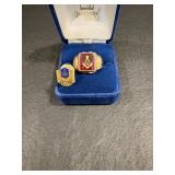 Masonic Pin & 10Kt Ring