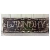 36"x12" Laundry Sign