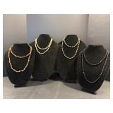 Vintage Black Glass Necklace & Costume Necklaces