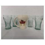 Vintage Mc Donalds Coca Cola Mug & Small Glasses