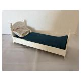 Wood Barbie Sized Bed