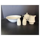 Tienshan Fine China S& P, Creamer Set & Bowl