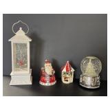 Vintage St Nicholas Square Musical Globe, Lantern