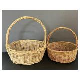 Hand Woven 14" & 11" Dia Baskets