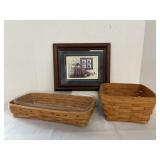1987 & 1996 Longaberger Baskets & Pat Richter
