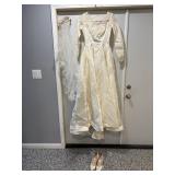 Vintage Wedding Dress30" Waist, Veil & Shoes 7